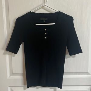 Downeast Short Sleeve Top! Black Great Condition